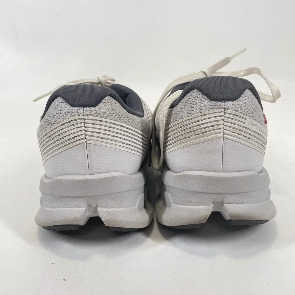 On Cloudgo Womens 8.5 Running Shoes White Grey 55.98625 CloudTec No Insoles